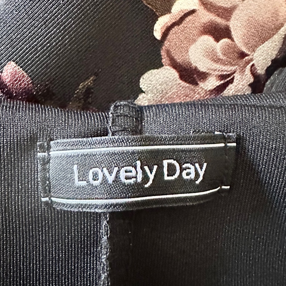 Lovely Day Black Sheath Midi Dress Sleeveless Bateau - Picture 12 of 12
